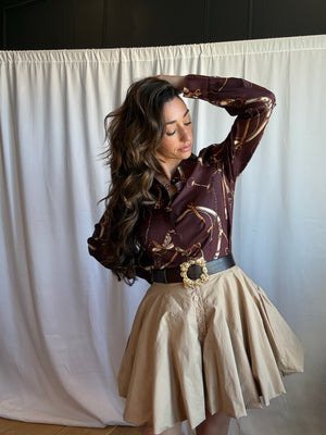 Silk Equestrian Blouse