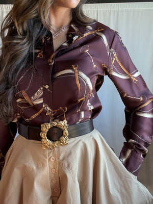 Silk Equestrian Blouse