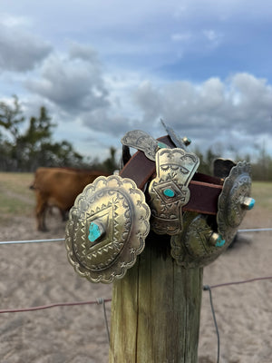 Big Concho Turquoise Belt