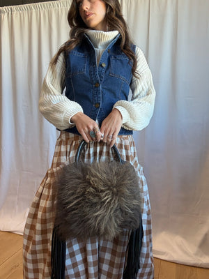 Sleeveless Denim Top