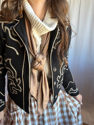Wool Western Boot Stitch Jacket