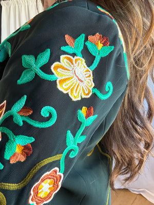 Embroidered Western Blazer