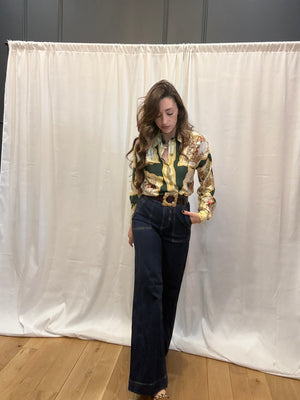 Vintage Silk Fox Hunt Shirt