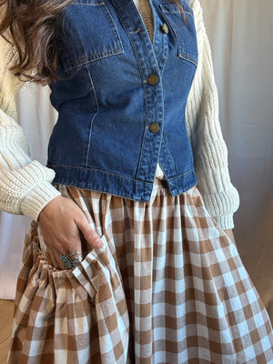 Gingham Prairie Skirt