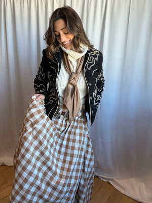 Gingham Prairie Skirt