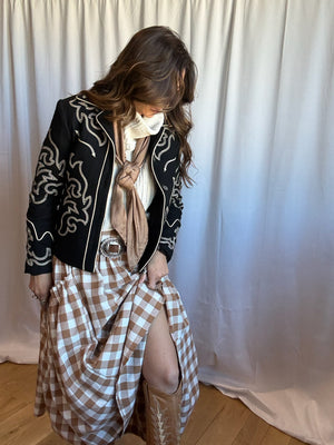 Gingham Prairie Skirt