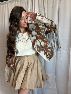 Western Pearl Snap Sweatshirt